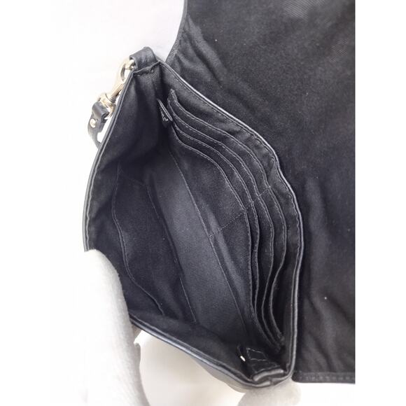 Coach Ashley Black Leather Credit Card Large Wristlet - Evening Clutch - Picture 11 of 15